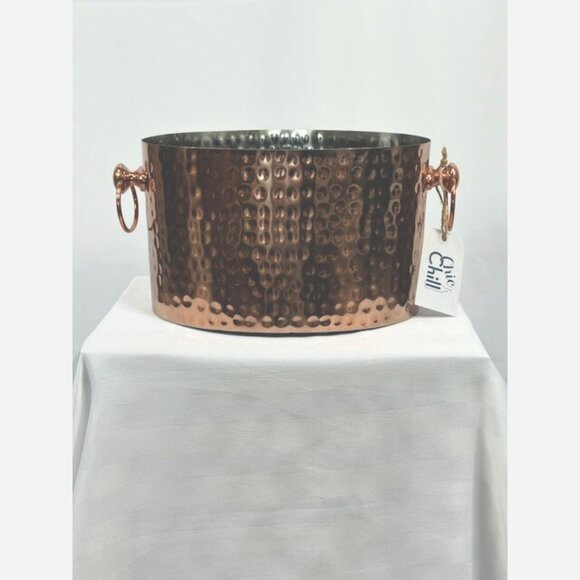 🎄 🎉 Copper 3-Bottle Wine Chiller/Bucket - Picture 4 of 7
